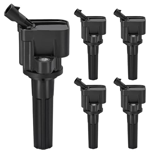 Image of 5-Pack UF497 Ignition Coils Compatible with Chevy GMC Hummer 2007 2008 2009 2010 2011 2012 Colorado, 2007-2012 Canyon, 2007-2010 H3, 2009-2010 H3T, 2.9L 3.7L 4.2L - Replaces 12629472 H6T15271ZC
