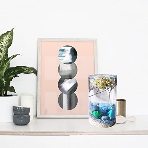 Luxwin 5Pcs/Set Cylinder Candle Molds Silicone Mold For Candle Making,5 Sizes Pillar Candle Resin Molds, Epoxy Resin Casting Molds For Making Candles,Soaps,Home Decoration #TOP2