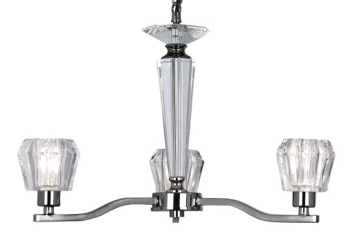 Plafonnier 3 ampoules G9 Vita Oaks Lighting pour salon moderne