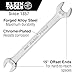 Klein Tools 68461 Open-End Wrench 3/8-Inch, 7/16-Inch Ends