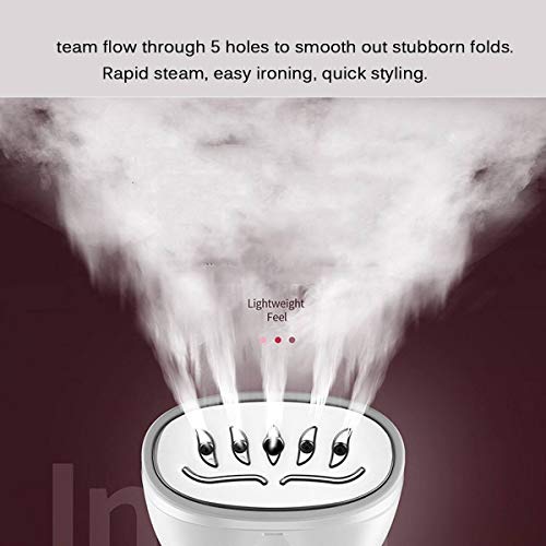 Belita Amy Foldable Garment Steamer for Clothes Portable Handheld Iron Garment Fabric Wrinkle Remover with Detachable Water Tank for Home and Travel, 20s Fast Heat-up Auto-Off Suit for Any Fabrics - Thumbnail 4
