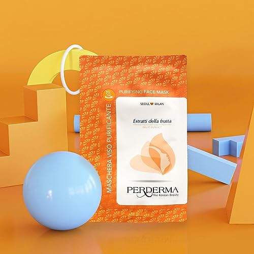 Perderma Korean Purifying Face Sheet Mask with Fruit Extracts, Helps Restore Skin’s Radiance, 25ml - Image 6