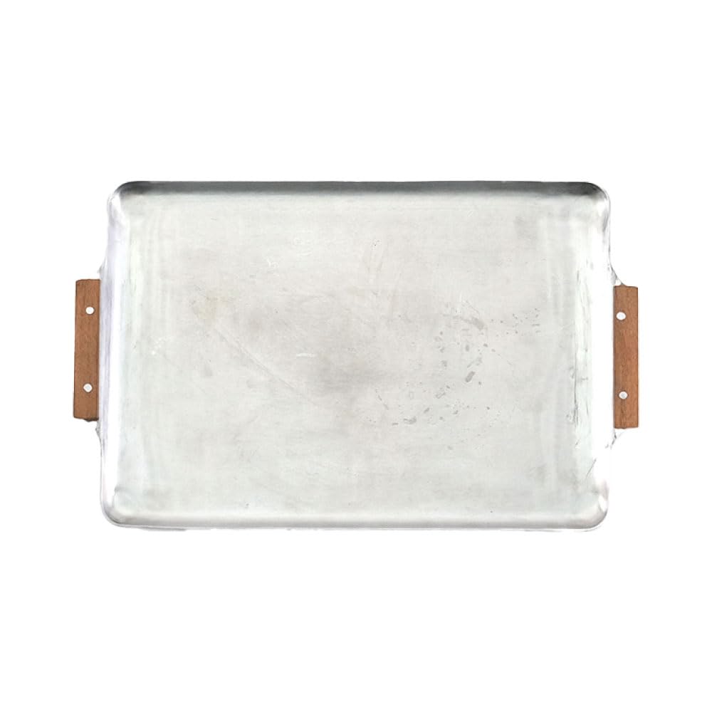 soso 木全さん　アルミトレイ Amazon｜ノスタルジックな木の持ち手のアルミトレー Sサイズ｜トレイ