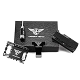 Minimalist Wallet EDC Credit Card Tool Gift Set - Slim Carbon Fiber Credit Card Holder with Money Clip Band, RFID Blocking Anti-Theft Technology for Men or Women accessories for travel