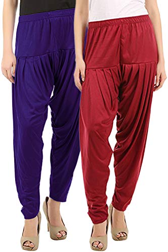 Image of Buy That Trendz Patiala Salwar for Women Relaxed Fit Viscose Patiyala Salwar Harem Bottom Pants