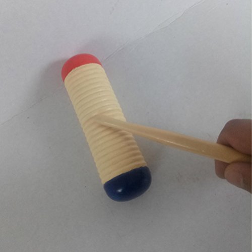 NUOBESTY Coqueteleira Guiro de Madeira com Raspador para Percussão em Sala de Aula ou Reprodução em