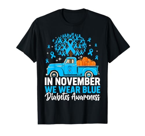In November We Wear Blue Diabetes Awareness T-Shirt