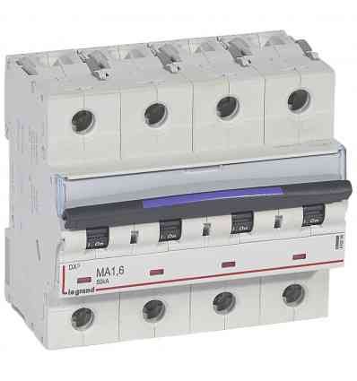 Disjoncteur magnétique seul DX³-M 50kA - 4P 400V~ - 1,6A - 6 modules