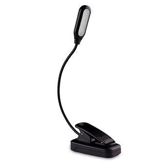 ZAPORA Lamp LED Eye Protection Book Night Light Adjustable Mini Clip-On Study Desk Lamp Battery Powered Flexible for Travel Bedroom Reading (Color : Hortel)