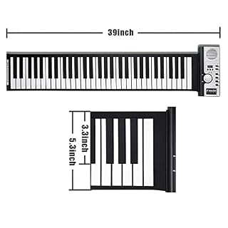 Lychee Clavier Piano Electronique Portable Flexible à 61 Touches Retroussé Roulé Roll Up Piano Souple Flexible MIDI Pliant Instruments de Musique - Les Beatles, Paul McCartney, John Lennon, RIngo Starr, George Harrison Lychee Clavier Piano Electronique Portable Flexible à 61 Touches Retroussé Roulé Roll Up Piano Souple Flexible MIDI Pliant Instruments de Musique – Image 5