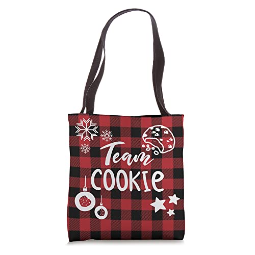 Team Cookie I Christmas Baking Quotes Xmas Cookie Tote Bag