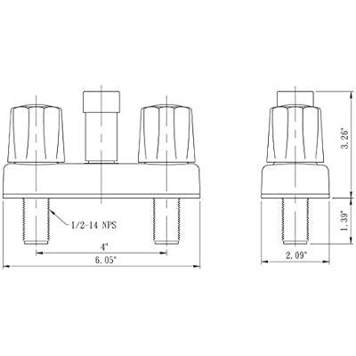 Dura Faucet DF-SA180-BK Exterior Quick Connect Faucet (Black)