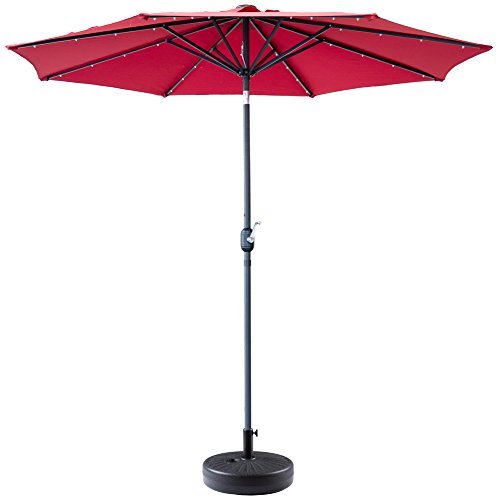 SNAIL 20-inch 50 lbs Sand Fillable Plastic Market Patio Umbrella Base, Umbrella Weights Stand for 6' to 8' Table Umbrella, Black - Thumbnail 4