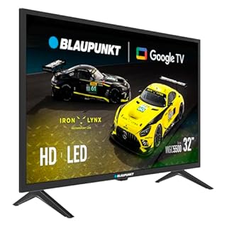 Blaupunkt Smart-TV, 32WGC5500S HD Ready LED, Google TV mit WLAN und Bluetooth, Dolby Digital Plus, HDMI/USB, Sprachsteuerung mit Google Assistent, Schwarz