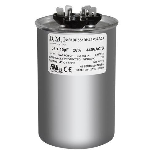 USA Replacement for Rheem Ruud Capacitor 55+10 370 43-23204-38 43-101665-38