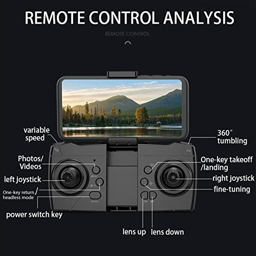 S31 Drone With Dual Hd Cameras, Foldable Remote Control Toys Gifts For Teens Adults With Altitude Hold Headless Mode One Key Start Speed Adjust Trajectory Flight With Storage Bag #TOP6