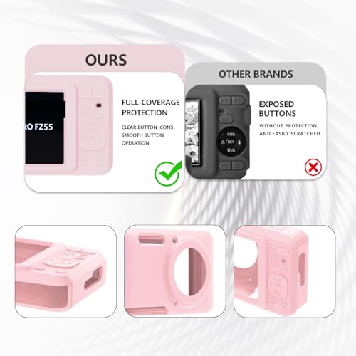 Image of Case for KODAK PIXPRO FZ55 Case, Soft Silicone for KODAK PIXPRO FZ55 - Anti-Scratch Slim Fit Lightweight Protective - pink