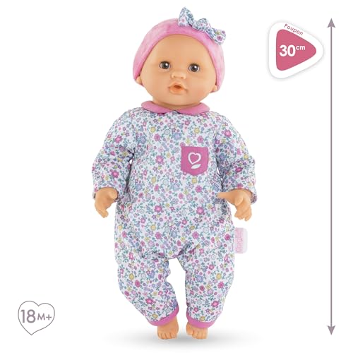 Muñeca Corolle Bébé Calin Capucine 12" cuerpo suave miniatura 3