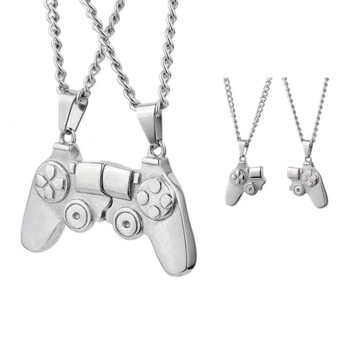 UNIQULAR Magnetic Game Controller Necklaces, Matching Necklace for Couples or Best Friends, Best Friend Necklace, Friendship Necklace