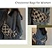 VEPONOIX Women's Checked Pattern Fanny Pack with Headphone Bag, Fashion Checkered Fanny Pack