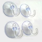 Ideal para cocina o baño welim ventosa gancho armario de cocina con ventosa de cristal Windows con ventosa con ventosa al vacío ganchos gancho de succión de plástico 1 pieza