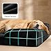 BEDSURE orthopädisches Hundebett Ergonomisches Hundesofa - 122x89 cm Hundecouch mit eierförmiger Kistenschaum für große Hunde, waschbar rutschfest Hundebetten, schwarz