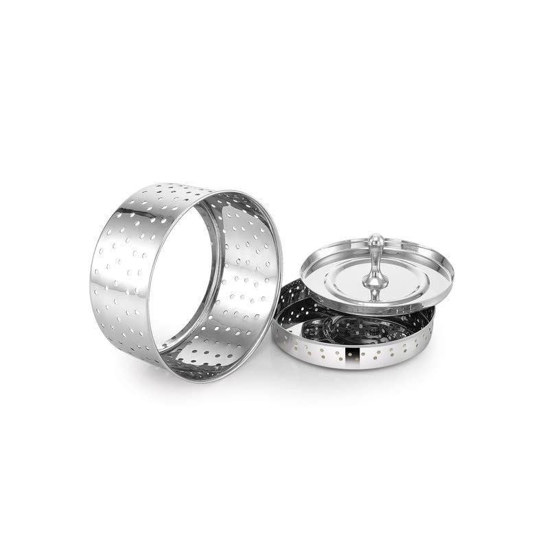 HORIZON Stainless Steel PANEER Maker Round (PANIRA NO.1) Panner Maker/Mould Stainer - Size 1 (11.3X5.2cm)