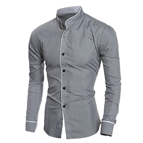Chemise décontractée Pohullan pour homme stylé du bureau aux sorties