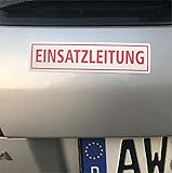 KFZ - Magnetschild 20 x 5 cm für PKW - magnetisch - einfaches entfernen (2, Einsatzleitung)