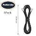 Ubramac 3Pack Phone Telephone Extension Cord 15FT Cable Line with Standard RJ11 6P4C Plugs for Landline Phone and Fax (15F, Black,)