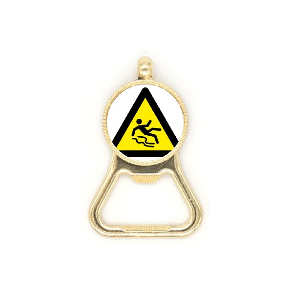 Symbole d'avertissement décapsuleur triangulaire acier jaune