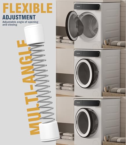 Frontlader Waschmaschinen Türstütze, Magnetischer Waschmaschinen Türhalter Halten Sie die Tür der Waschmaschine Offen um Geruchsbildung zu Schimmelig (Grau+Weiß)