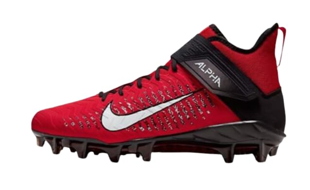 Image of Nike Men's Alpha Menace Pro 2 D Football Cleats - Black /White,7M US