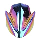 Motorcycle Front Windshield Windshield Protection ABS Plastic Windshield with Accessories Fit for Kawasaki ER6N ER-6N 2012-2016 (Black)