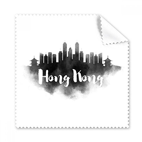 Tissu lunettes encre de chine ville essuie-tout microfibre et nettoyant écran tactile 5pcs