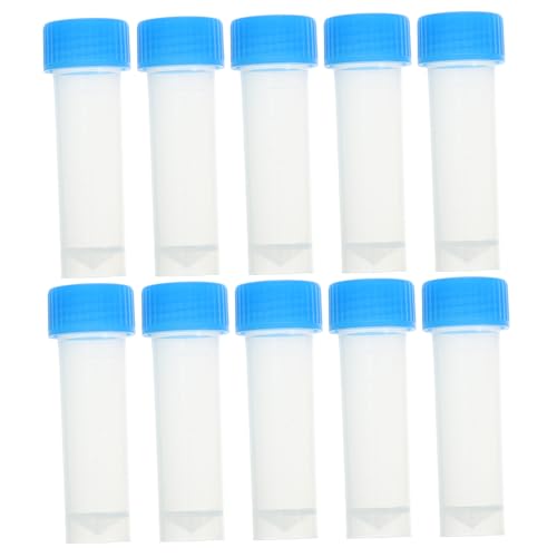 NAMOARLY 40pcs Cryovial Tubes 5ml Plastic Freezing Test Tubes Screw Perfect for Lab Use Random Color