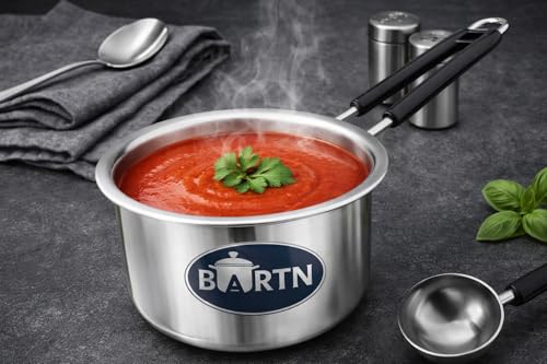 Image of Premium Hindalium Silver Saucepan for Tea /Milk /Water | Non-Toxic, Non-Reactive Metal | Pure Hindalium Aluminium Heavy Base Fast Heating Milk Pot & Tea Pan Cookware for Multipurpose Uses | 1.5 litres
