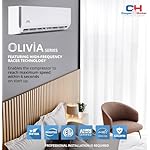 Cooper & Hunter Olivia Series, 36,000 BTU, 230V, 18.00 SEER2, Single Zone Mini Split AC/Heating Ductless Inverter System, Including Installation kit - Image 2