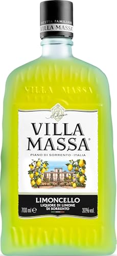 Villa Massa Limoncello – Licor de Limón de Sorrento I.G.P. – Receta Tradicional Italiana – Botella de 700 ml