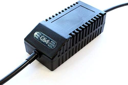 C64 PSU Modern Black US - Replacement Commodore 64 Power Supply, US Plug