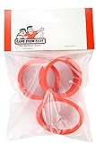 Game Room Guys Pinball Flipper Rubber - Red - Set of 3