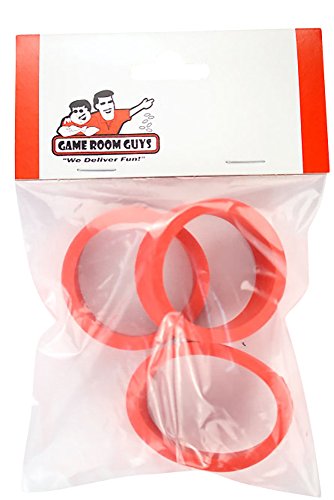 Game Room Guys Pinball Flipper Rubber - Red - Set of 3