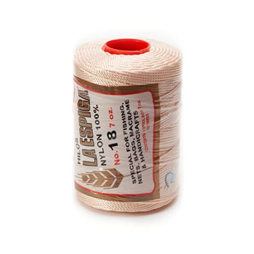 Image of Espiga No.18-100% Nylon Omega String Cord for Knitting and Crochet - 15 Peach