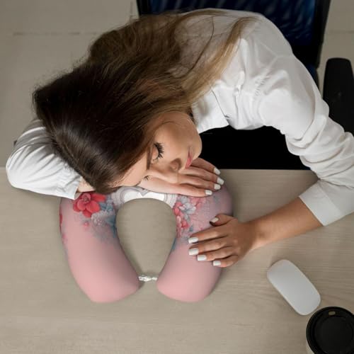 Almohada de viaje espuma viscoelástica ajustable miniatura 7