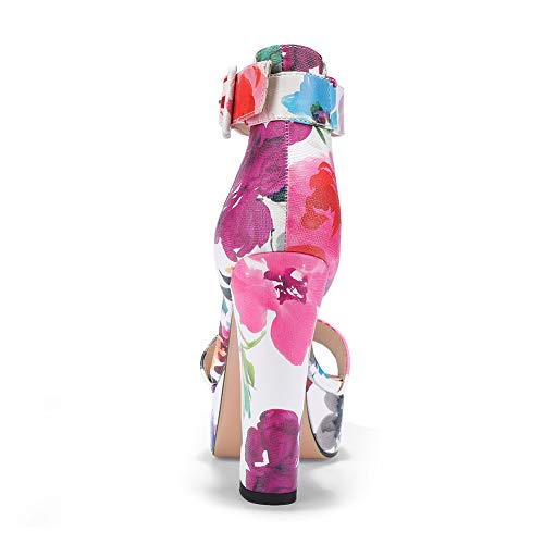 IDIFU 5 inch Platform Heels for Women IN5 Sabrina Sandals Chunky High Heels Ankle Strap Sexy Elegant Shoes at Wedding… - Image 4