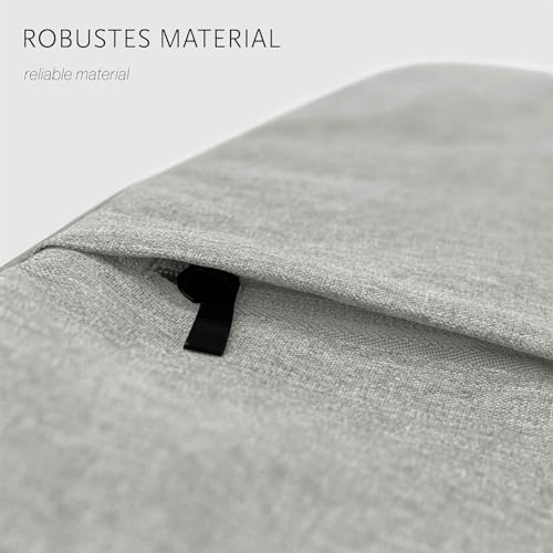 Housse Surface Laptop Go 2 moex Dash Case grise rembourrée avec zip