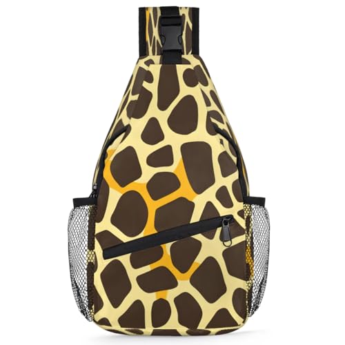 Mochila Crossbody Unisex con Estampado de Jirafa