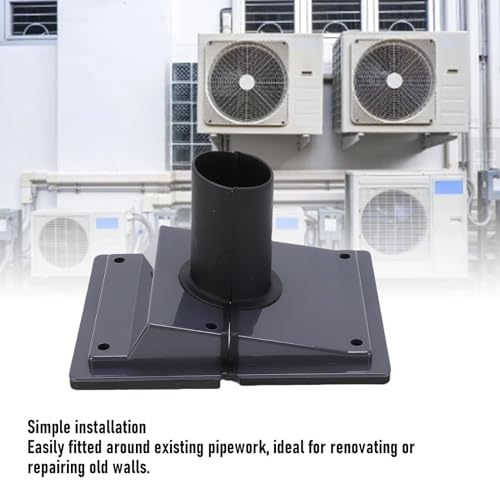 Cubierta de pared HVAC 60mm Cocoarm de plástico gris para aire acondicionado split bba calor 3