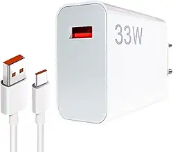 Carregador Tipo C Turbo 33W com Cabo USB para USB-C de 1 Metro e Fonte Compatível com Novo Iphone 15 16 Pro Max Plus Carregamento Rápido