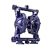 Cozyel 12 GPM Air-Operated Air Diaphragm Double Diaphragm Pump Cast Iron 115 PSI, Dual Diaphragm Air Pump Petroleum Fluids 1/2 inch Inlet/Outlet QBK-15
